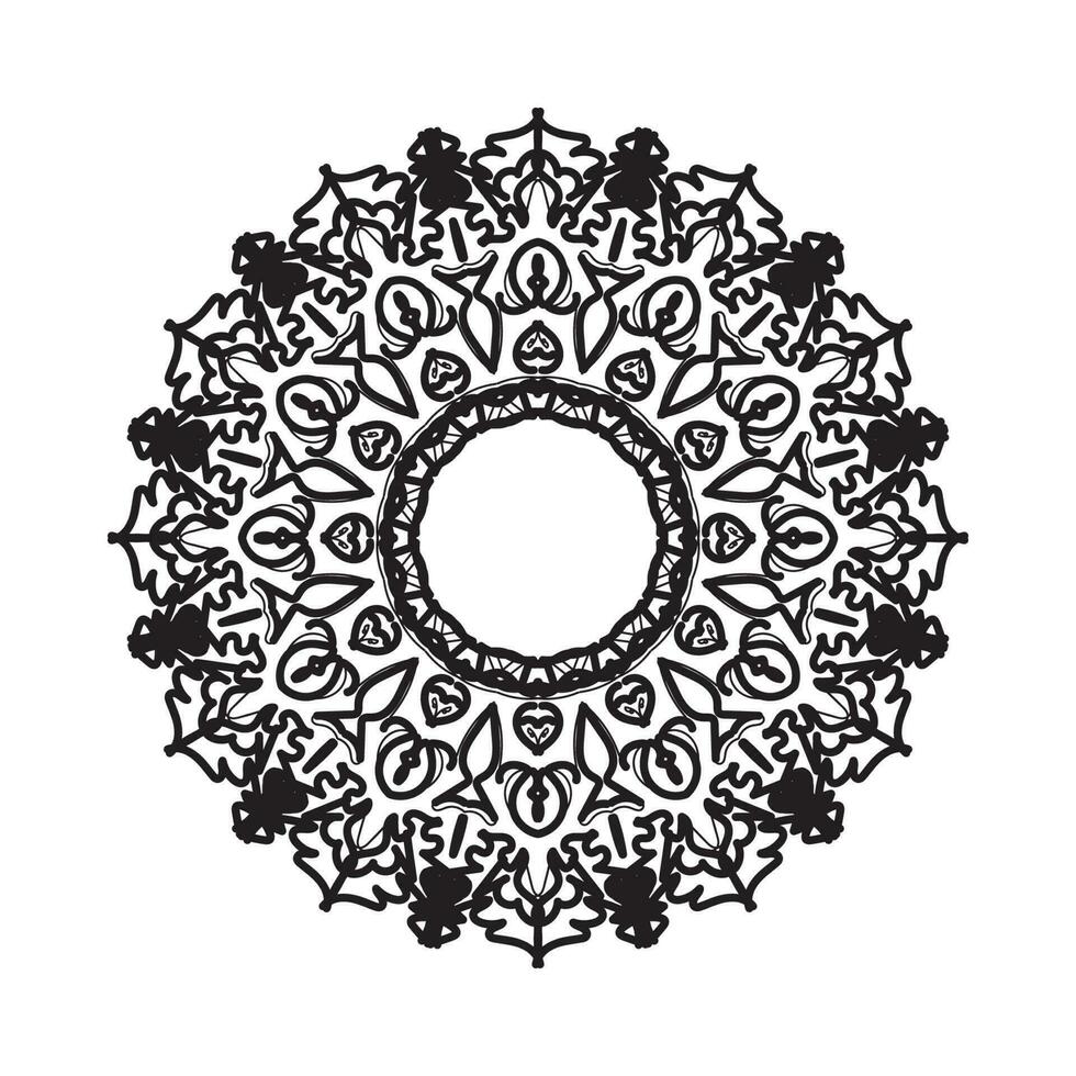 Hand drawn mandala. decoration in ethnic oriental  doodle ornament. vector