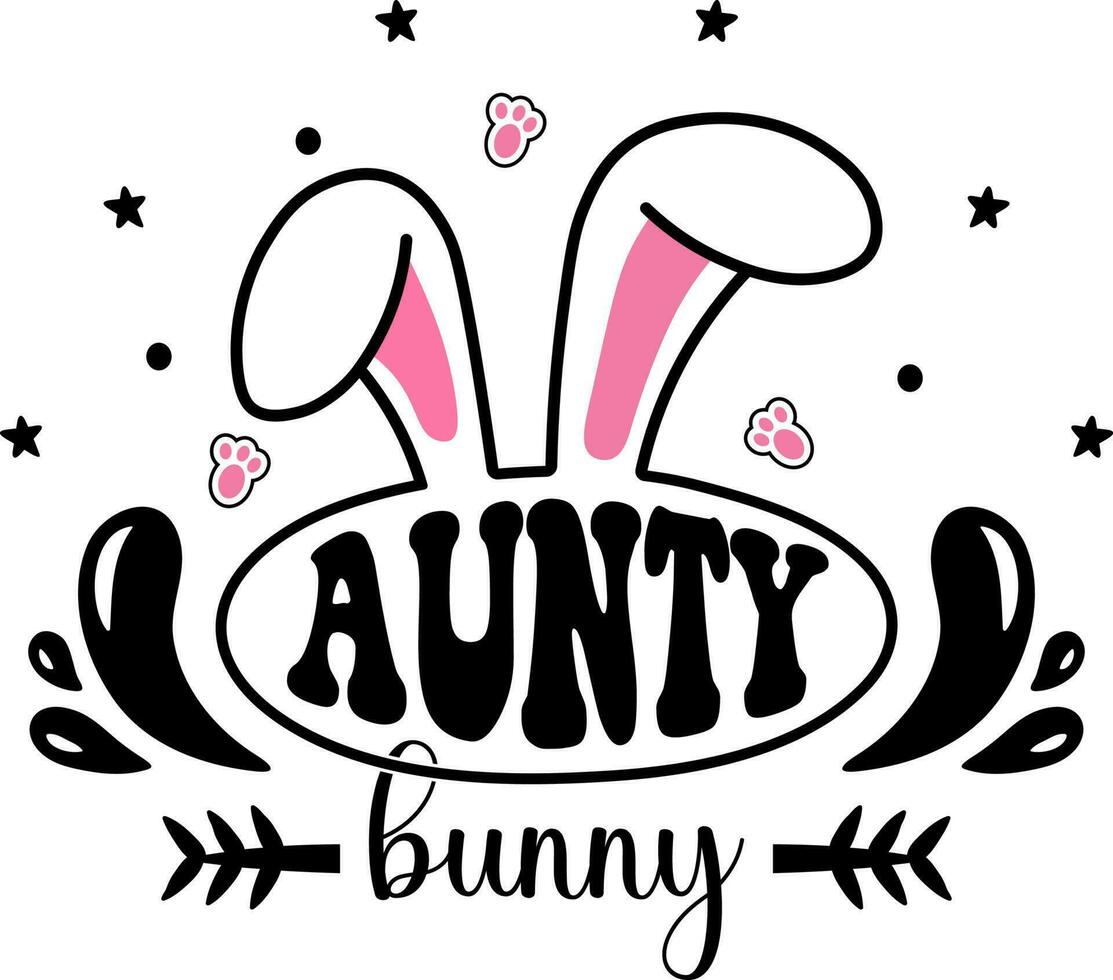 Family Bunny SVG Design, Easter SVG, Easter Shirt SVG vector