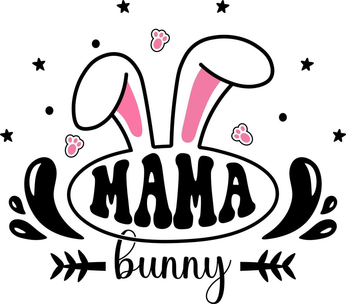 Family Bunny SVG Design, Easter SVG, Easter Shirt SVG vector