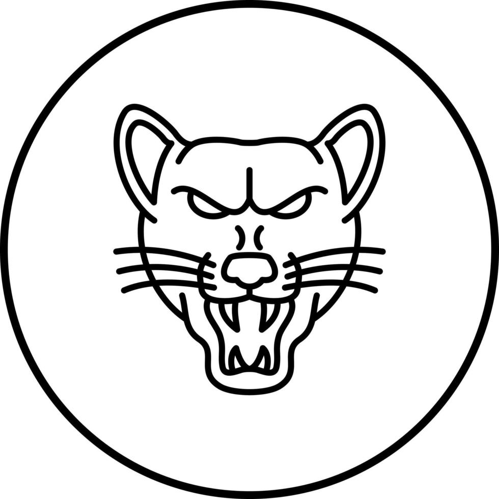 icono de vector de lobo