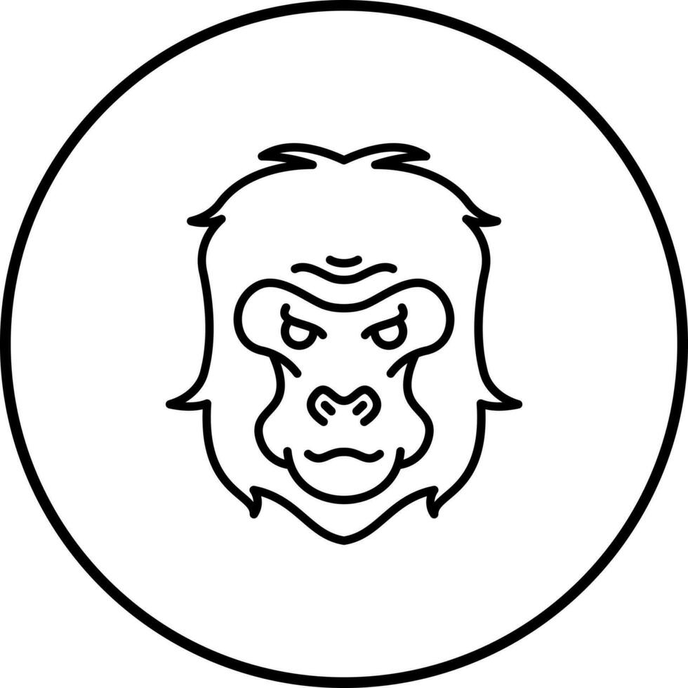 Gorilla Vector Icon