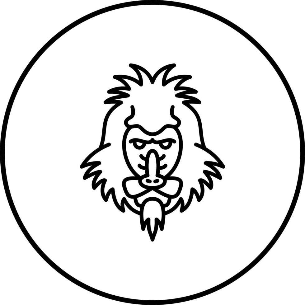 Mandrill Vector Icon