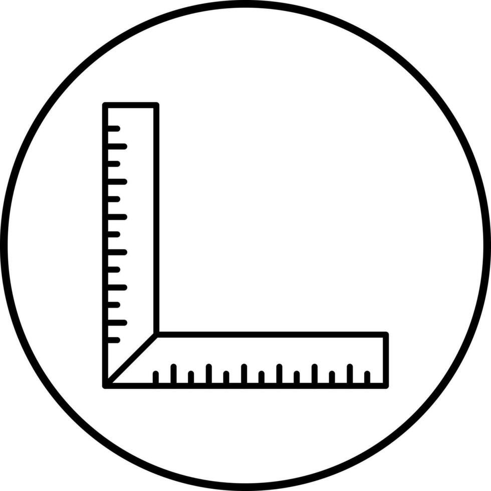 square Ruler Vector Icon