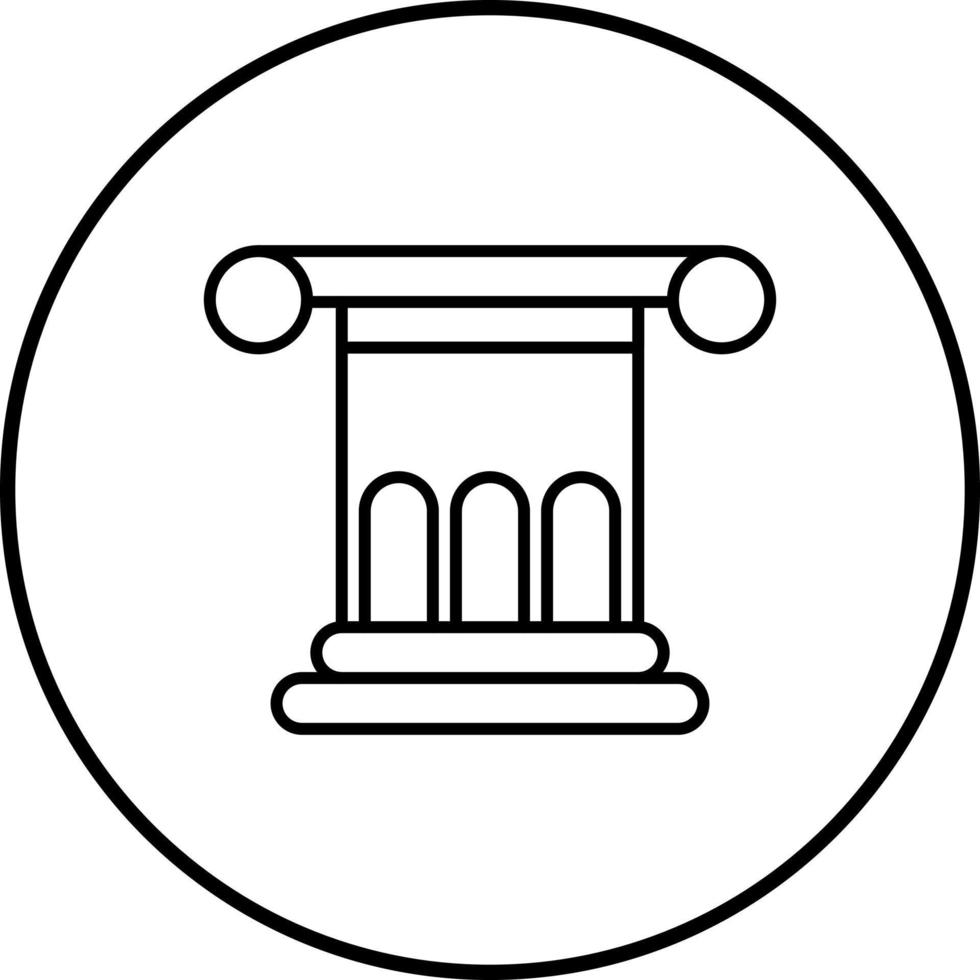 icono de vector de derecho romano