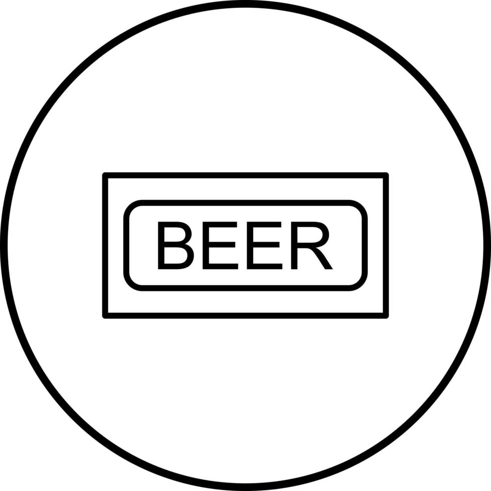 Beer Sign Vector Icon