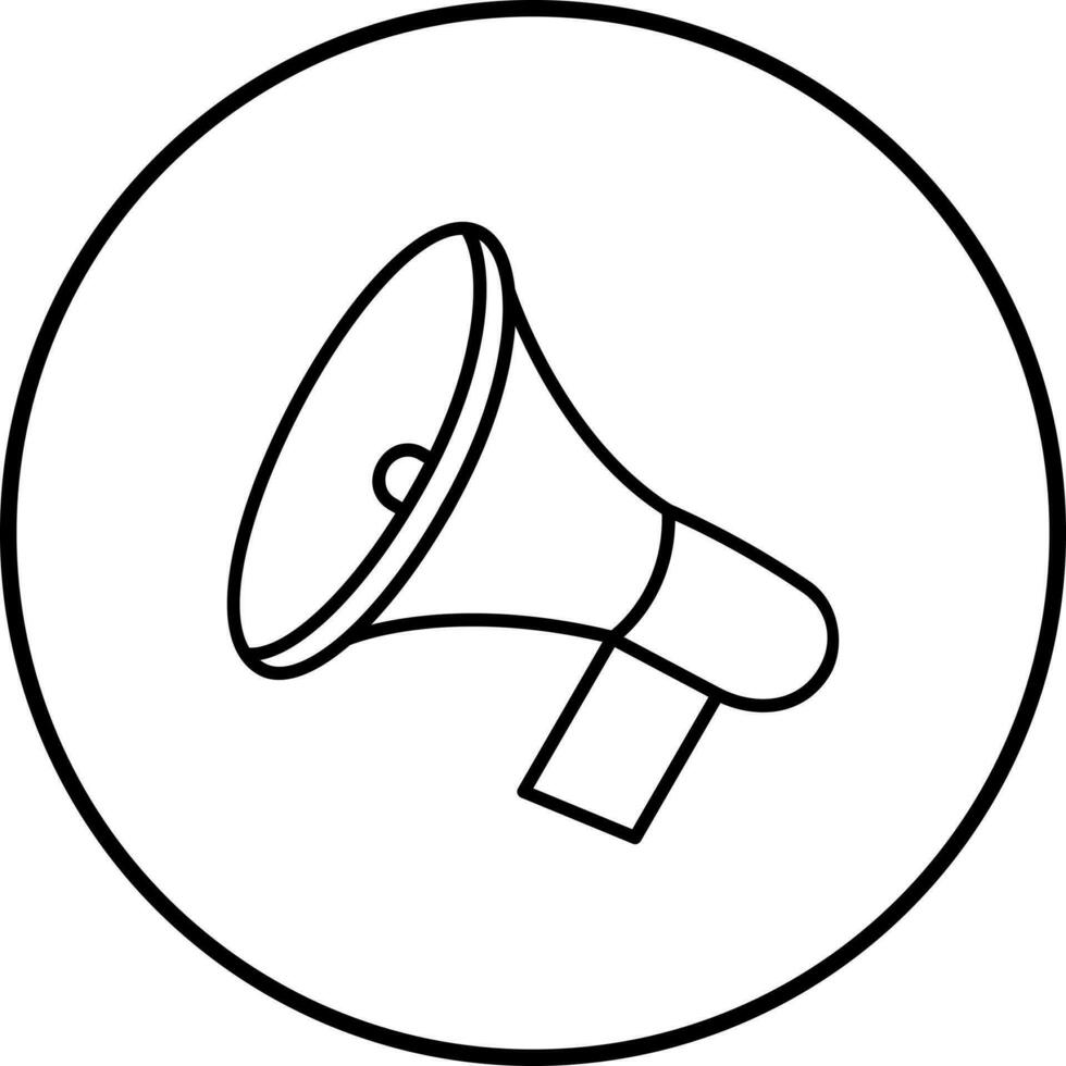 icono de vector de altavoz de anuncio