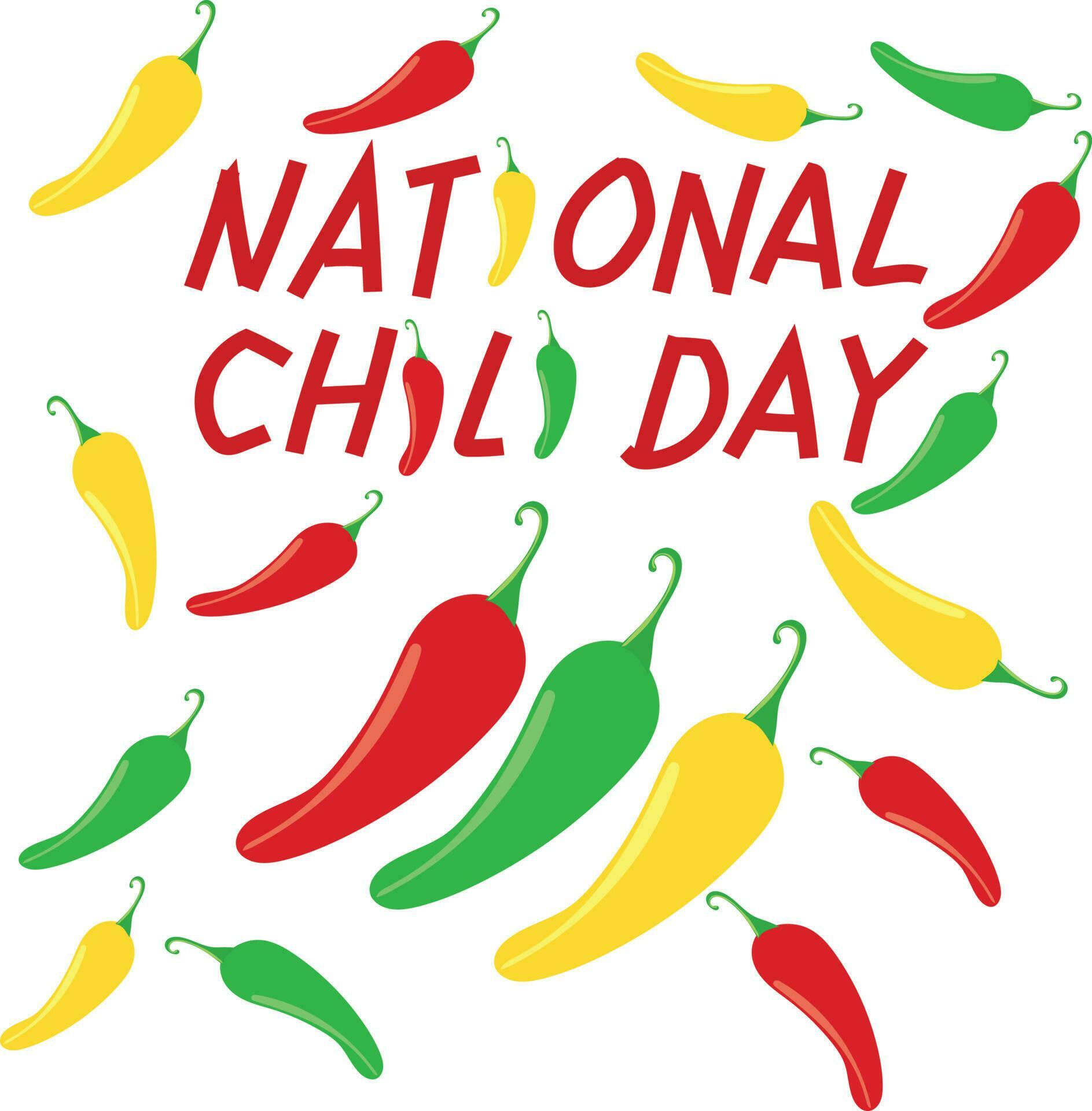 national chili day Vector illustration. 20665153 Vector Art at Vecteezy