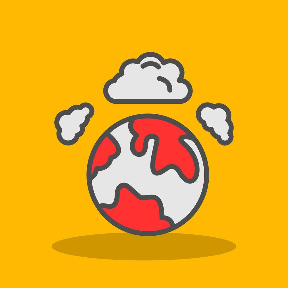 Atmospheric Pollution Vector Icon Design