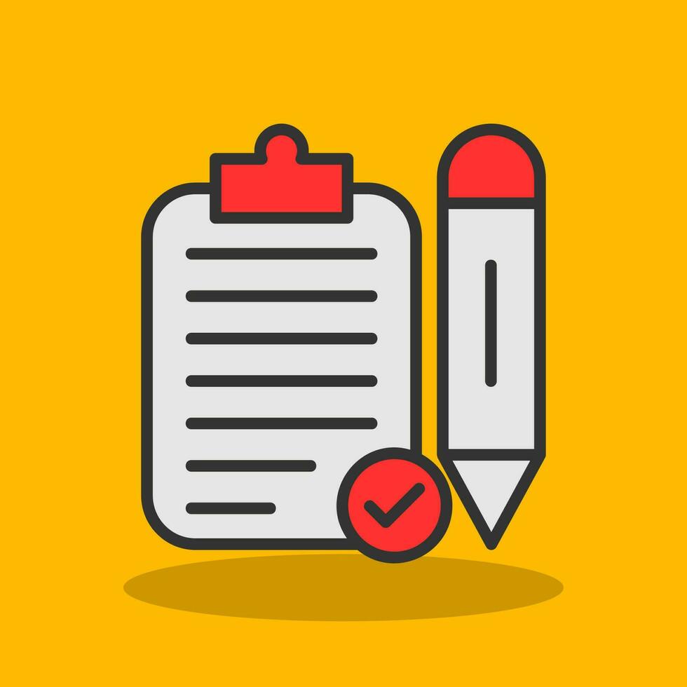 Task Planning Vector Icon Design