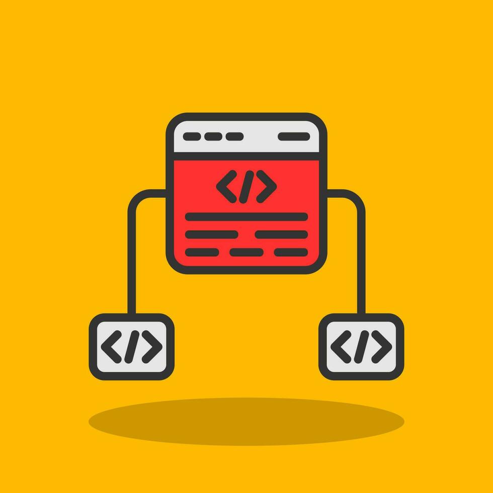 Code Framework Vector Icon Design