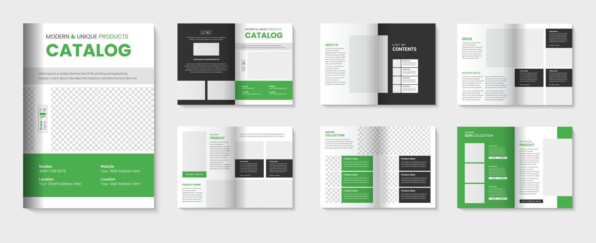 Catalogue template with product catalog design pro download vector