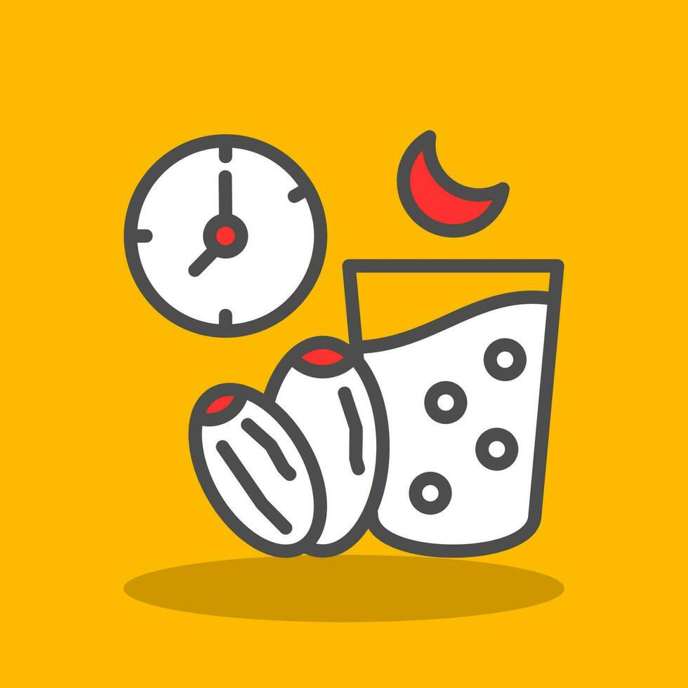 Ramadan Fasting Vector Icon Design