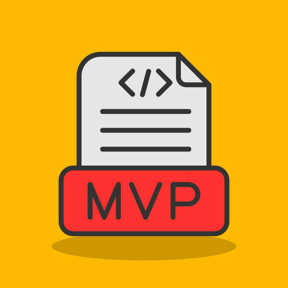 diseño de icono de vector mvp