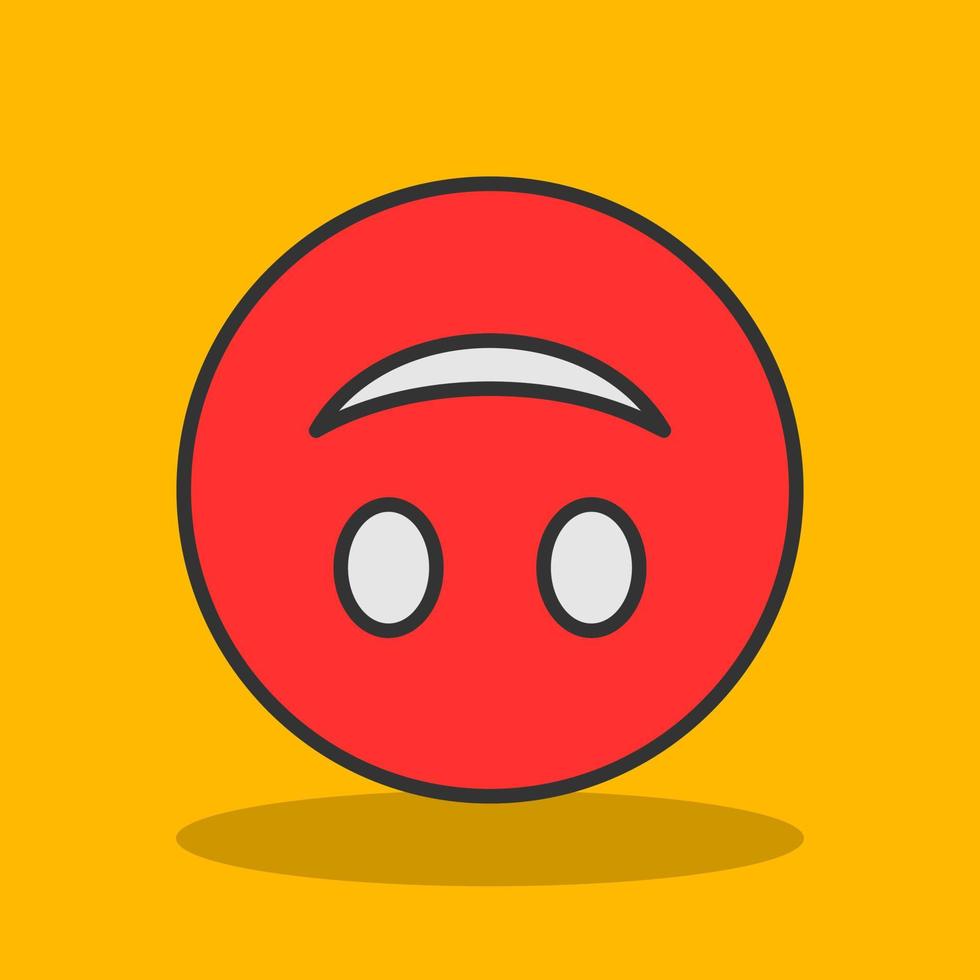 Upside-Down Face Vector Icon Design