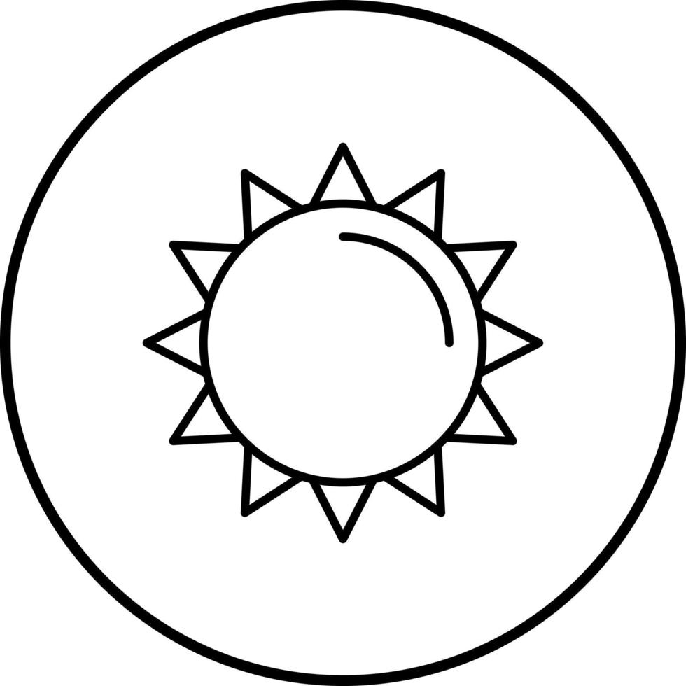 icono de vector de sol