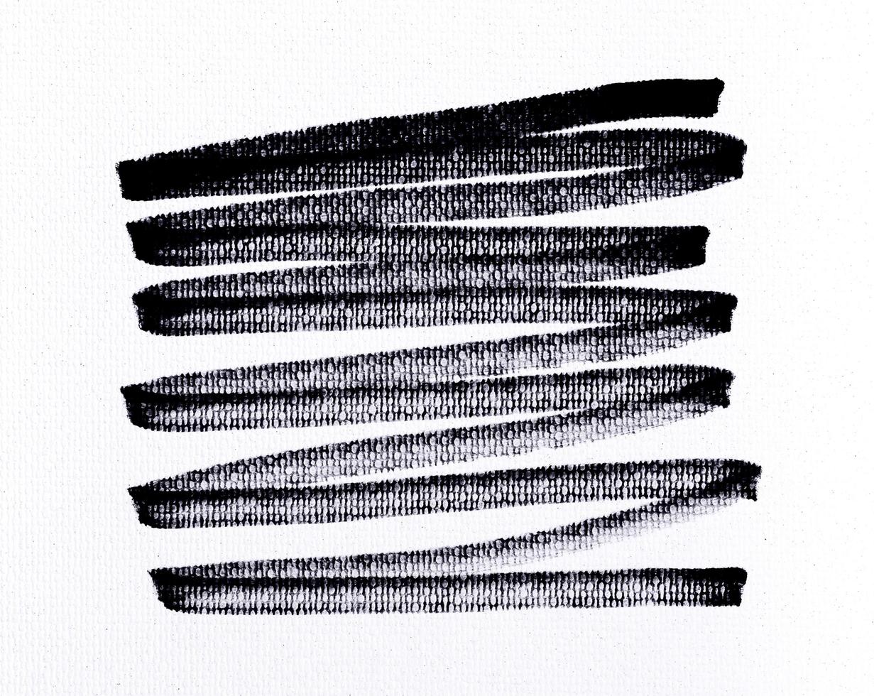 black ink shape on watercolor paper texture background photo