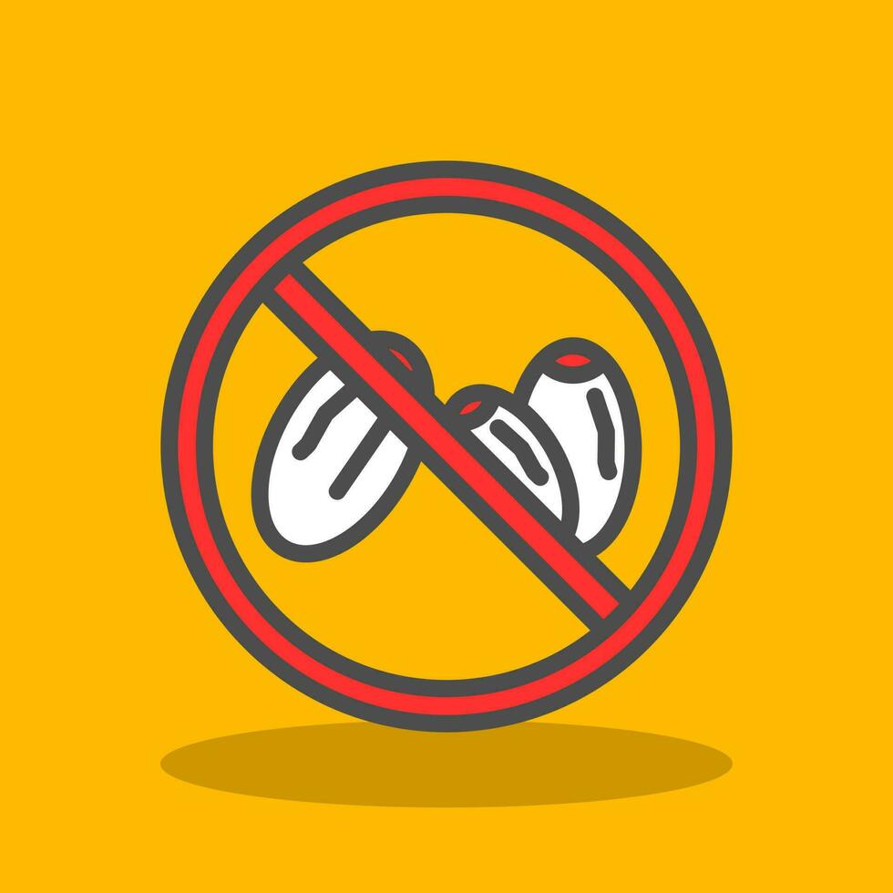 No Eating Vector Icon Design