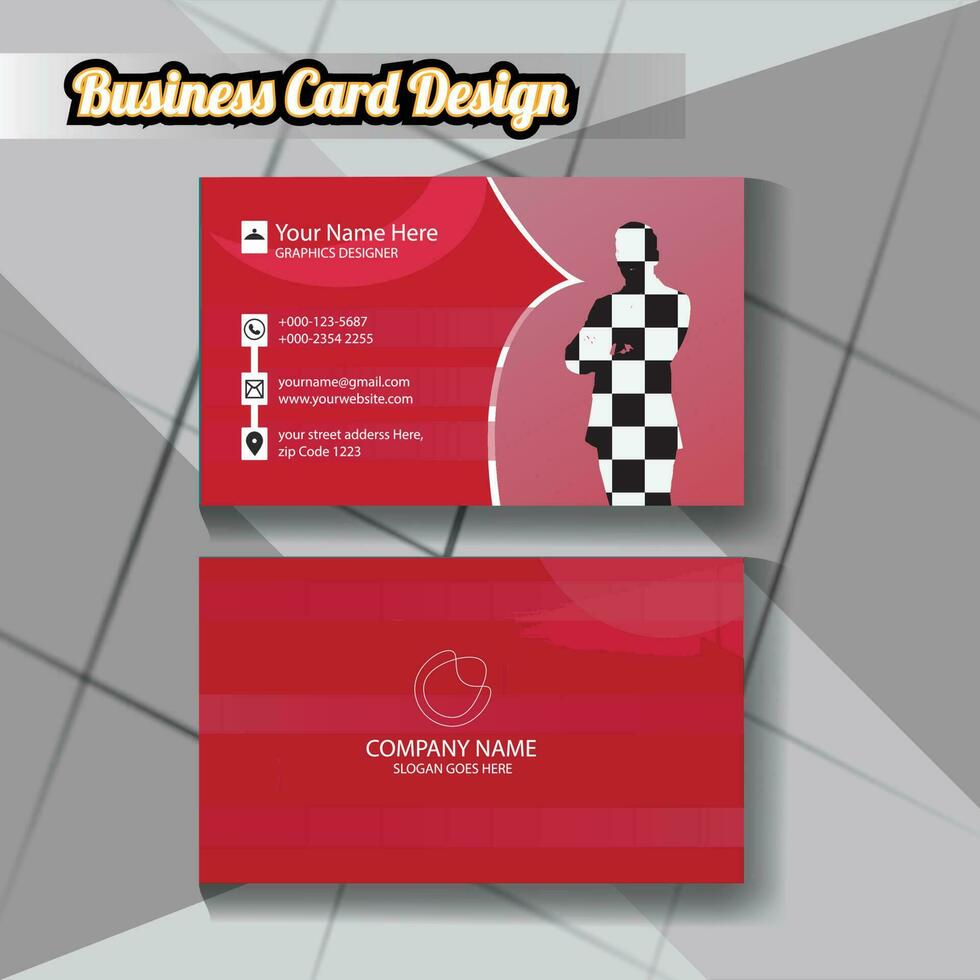 Business Card Design Template vector