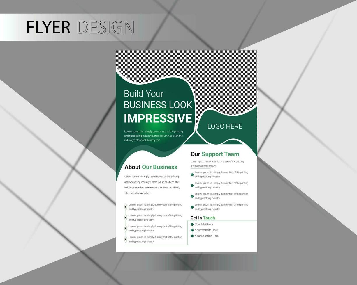 business flyer design vector