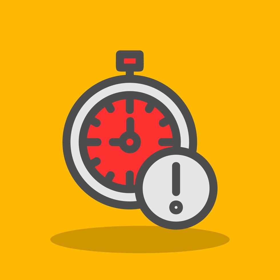 Time Alert Vector Icon Design