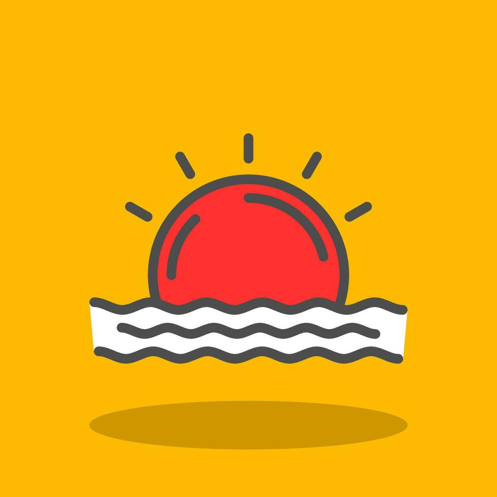 Sunrise Vector Icon Design