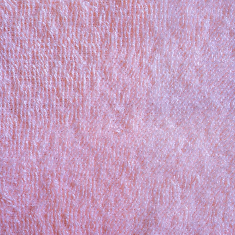 Pink natural cotton towel background texture photo