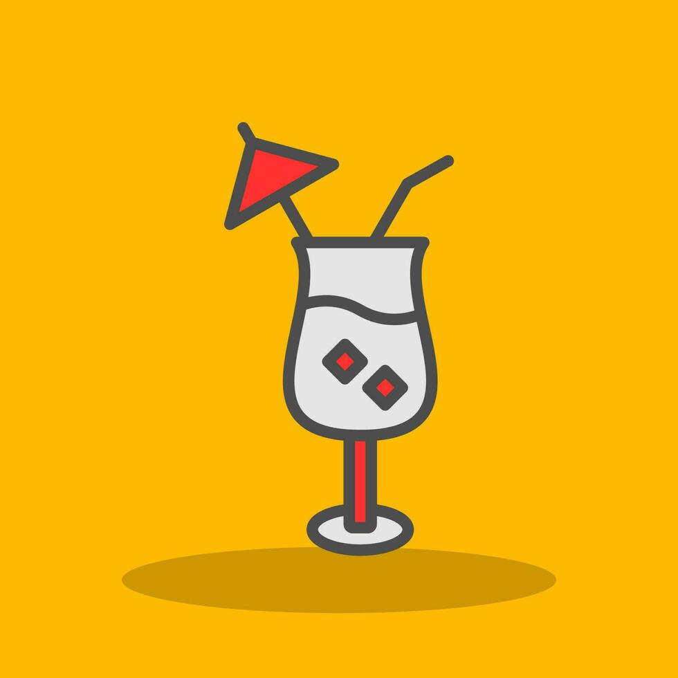 Pina Colada Vector Icon Design