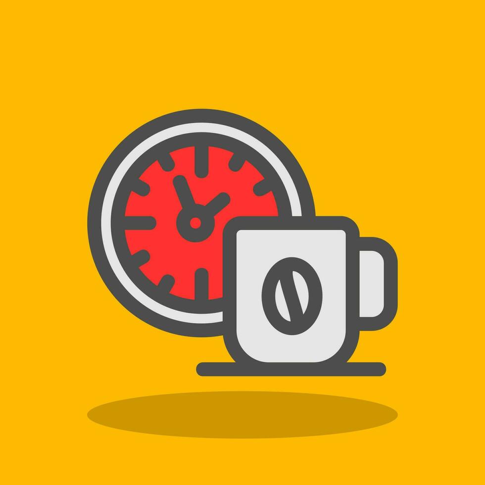 Coffee Time Vector Icon Design