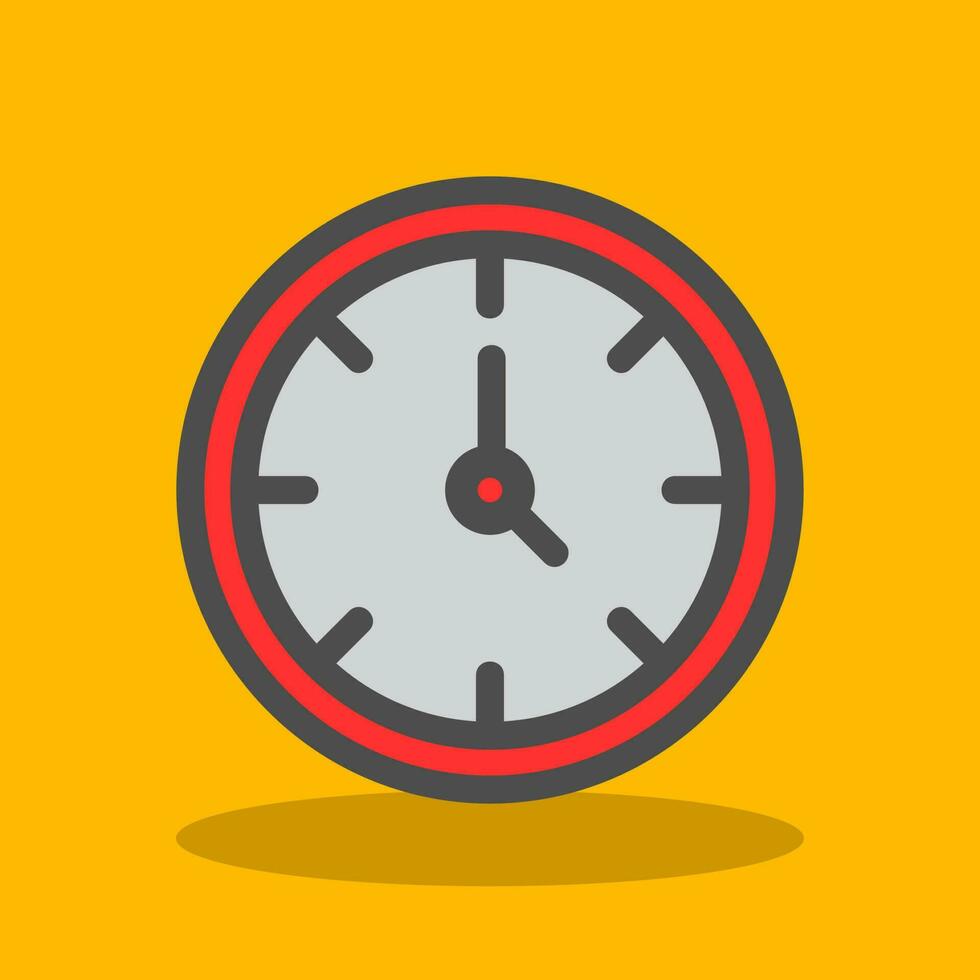 Wall Clock Vector Icon Design