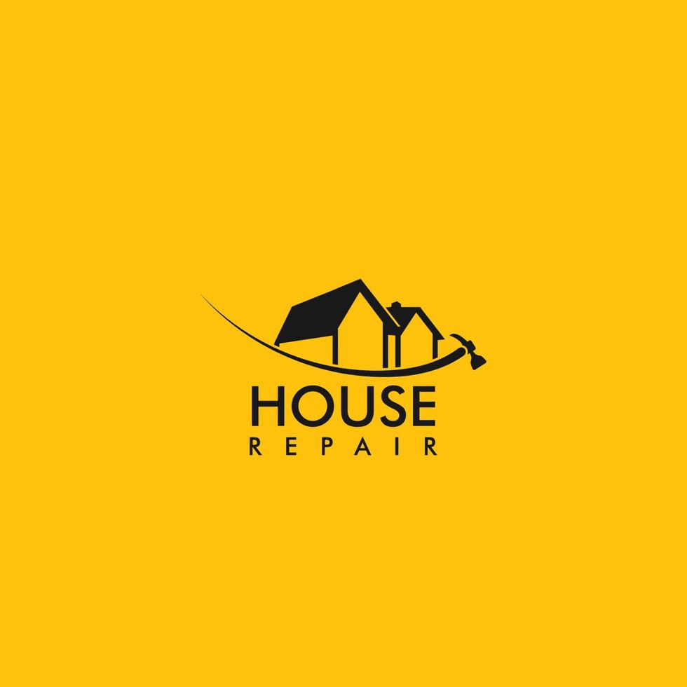 reparar hogar logo vector