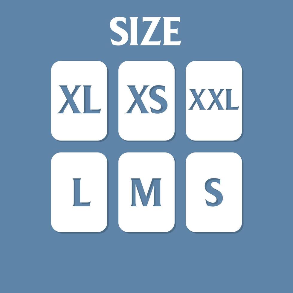 size sign icon vector