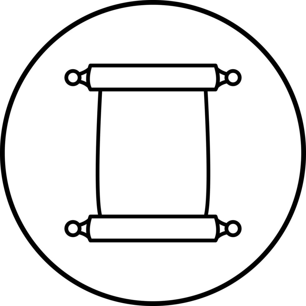 Scroll of Paper Vector Icon