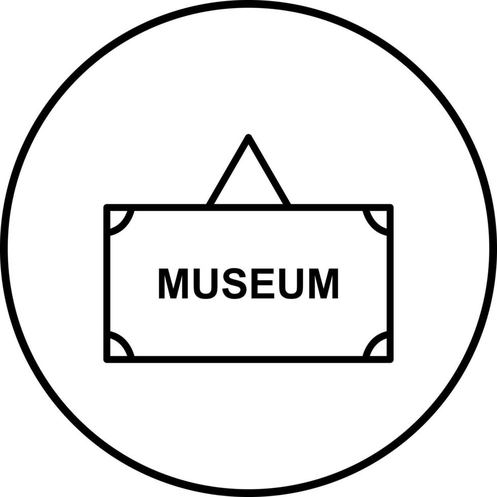 Museum Tag Vector Icon
