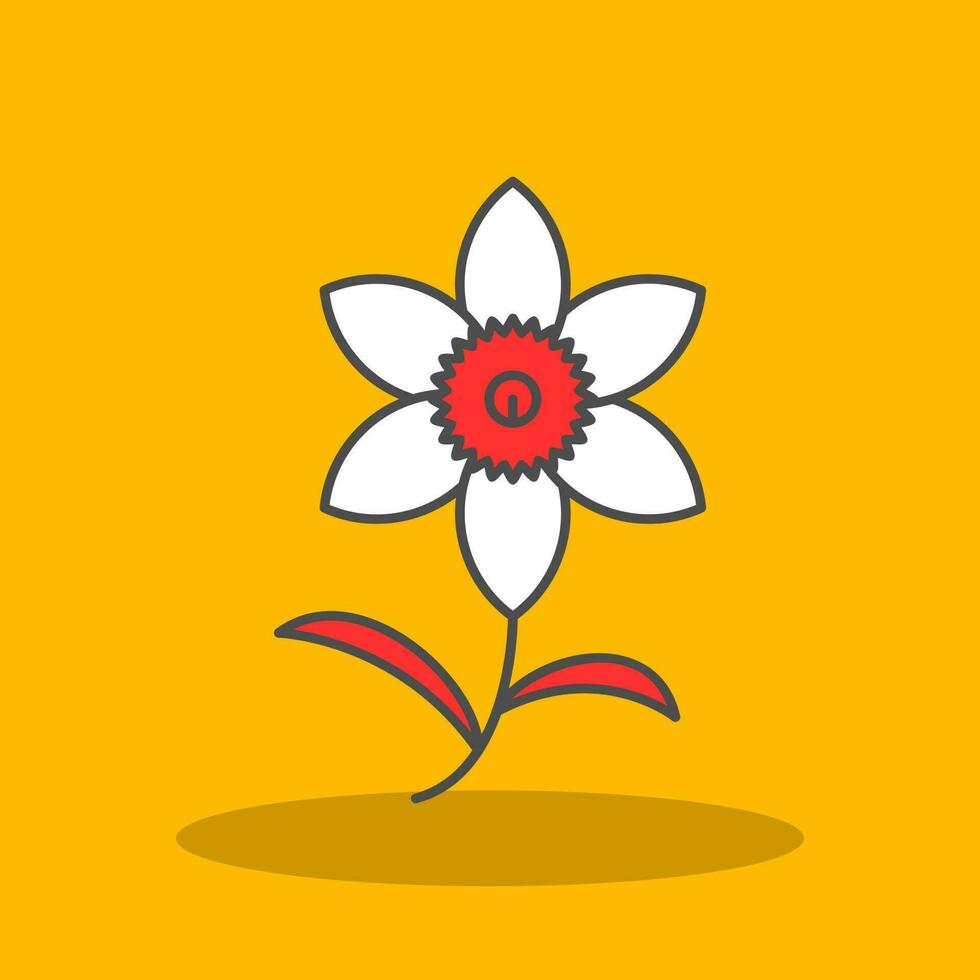 Daffodil Vector Icon Design