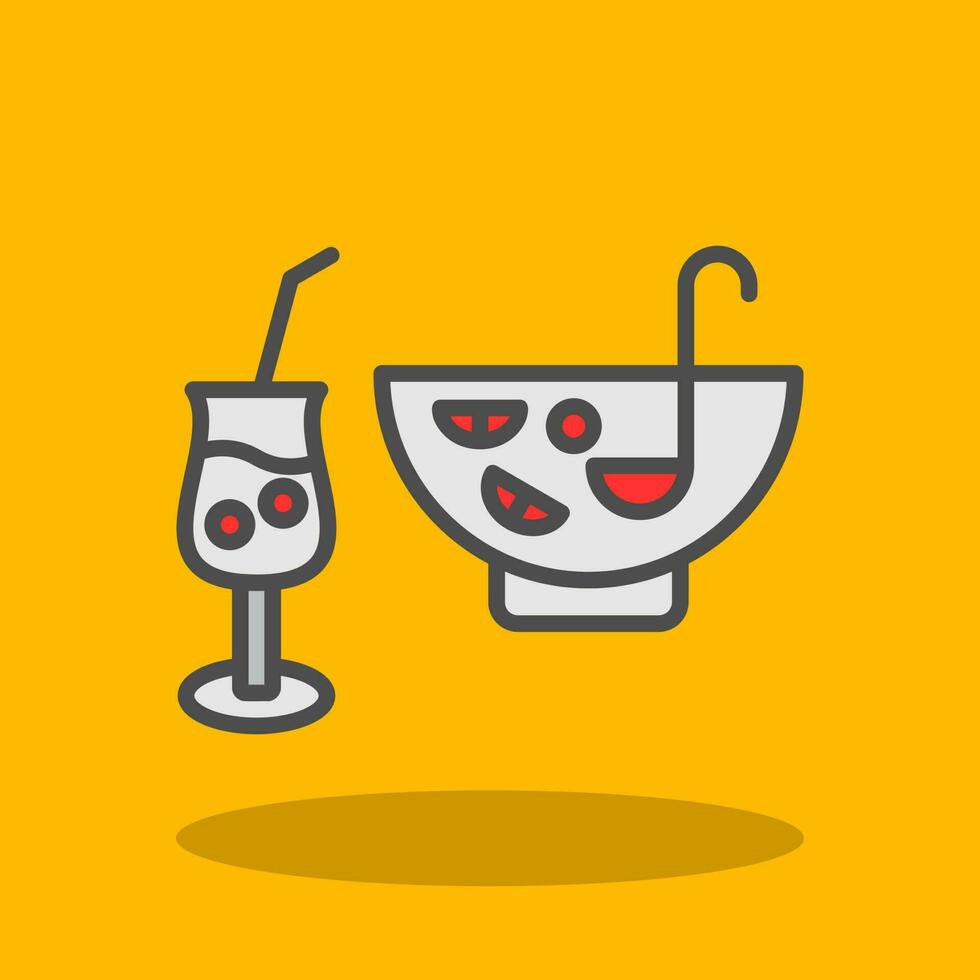 Punch Drink Vector Icon Design