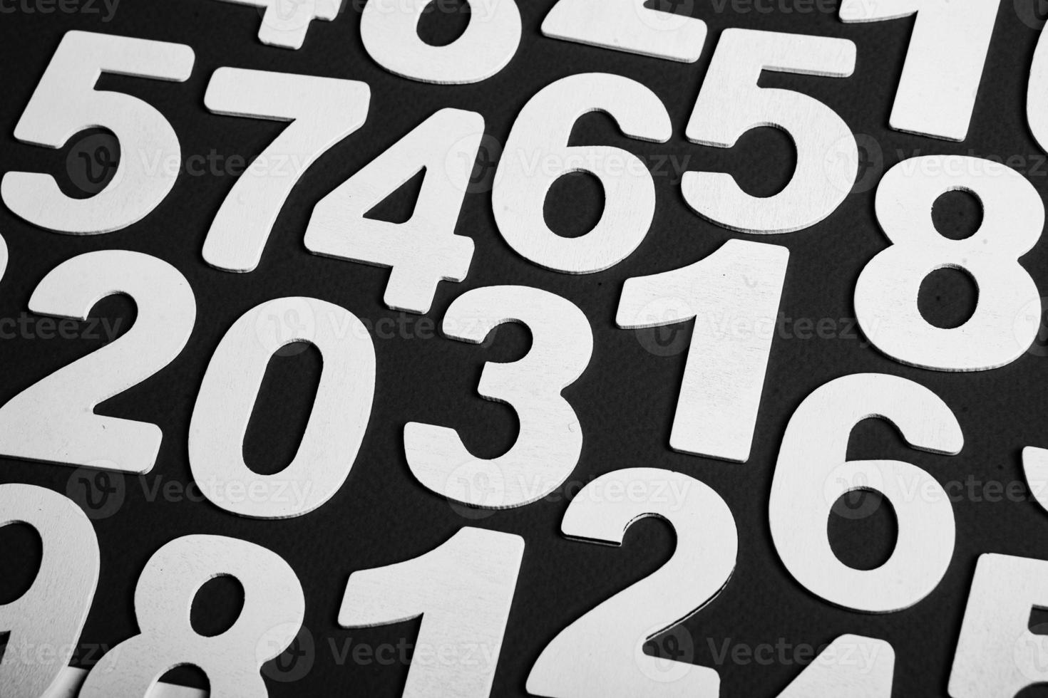 Numbers texture abstraction. Global economy crisis concept. Finance data or education concept. photo