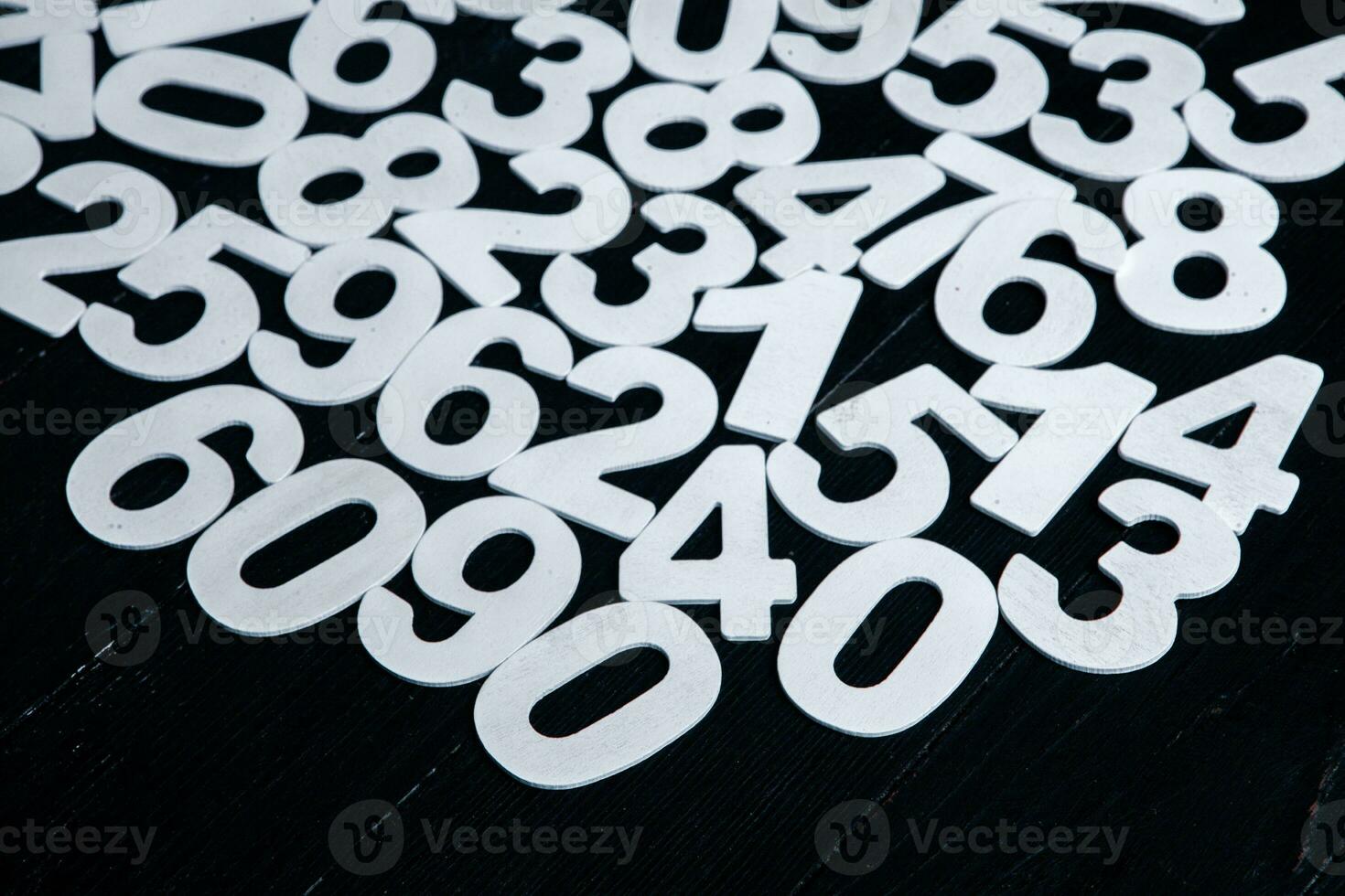 Numbers texture abstraction. Global economy crisis concept. Finance data or education concept. photo