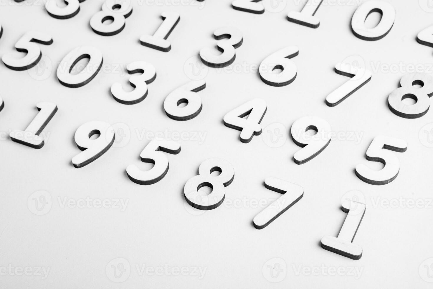 Numbers texture abstraction. Global economy crisis concept. Finance data or education concept. photo