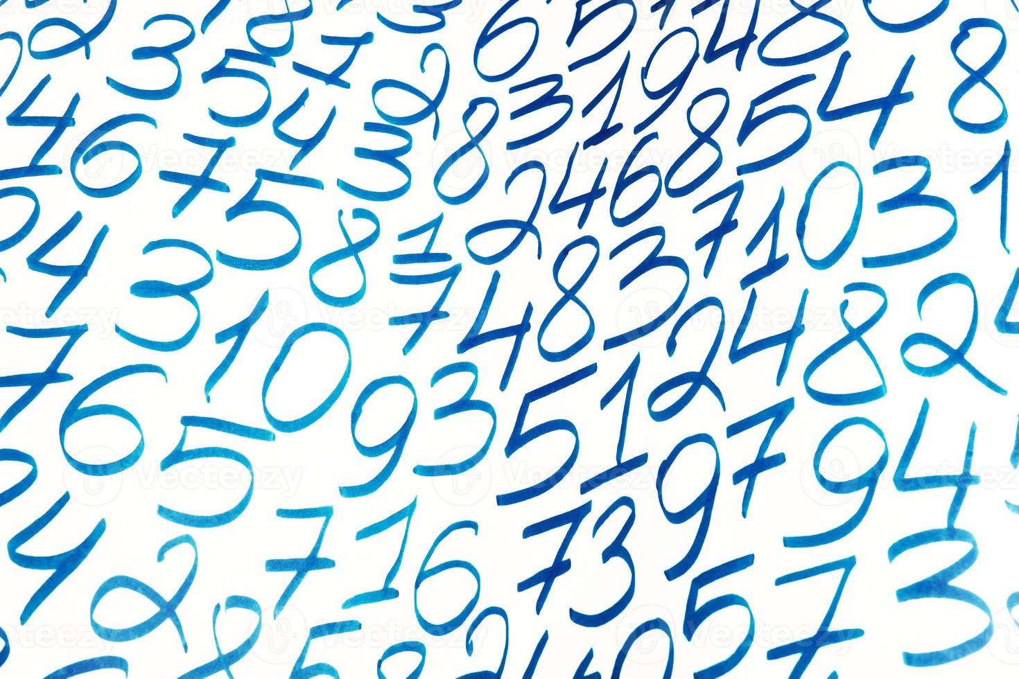 Numbers texture abstraction. Global economy crisis concept. Finance data or education concept. photo
