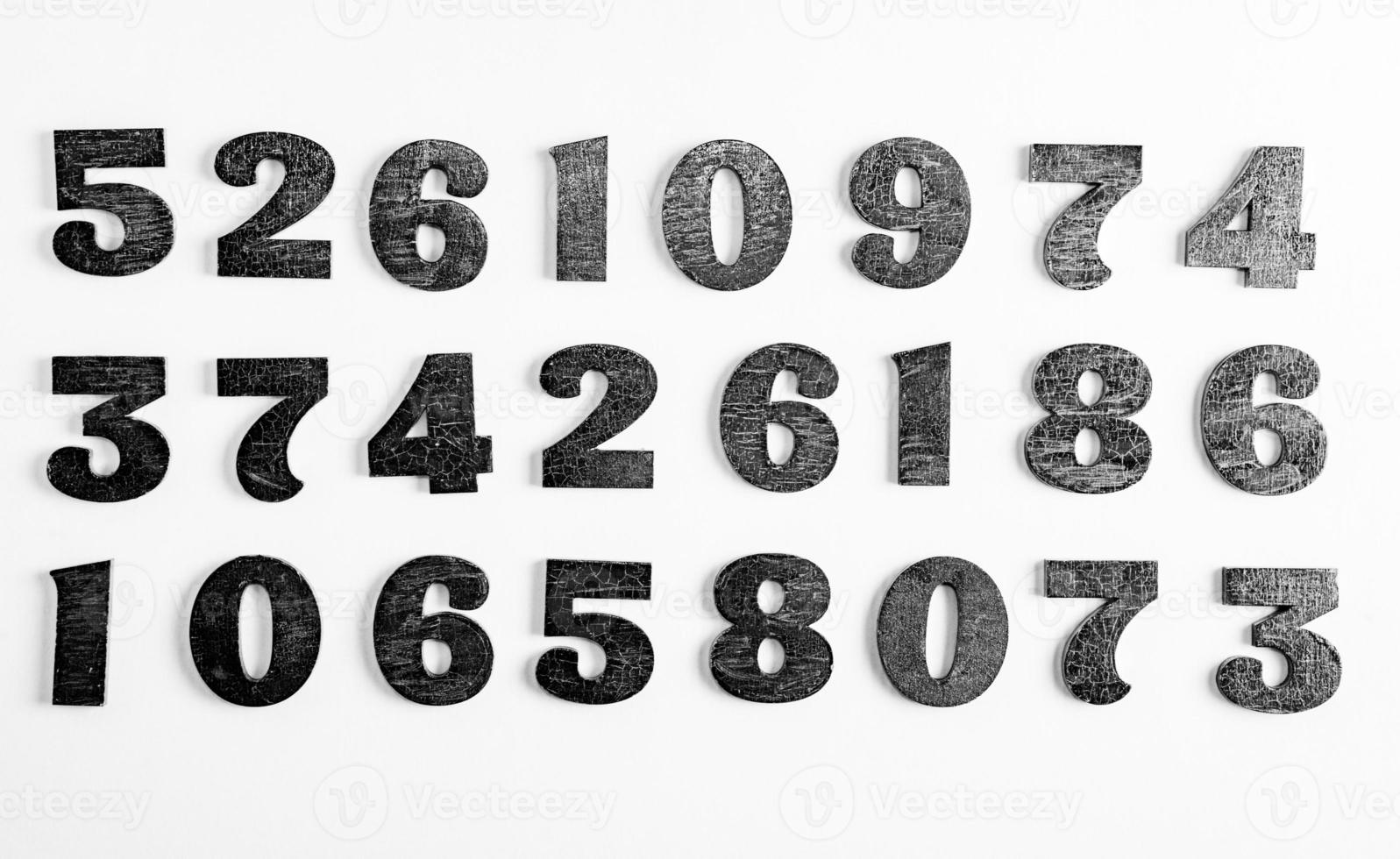 Numbers texture abstraction. Global economy crisis concept. Finance data or education concept. photo