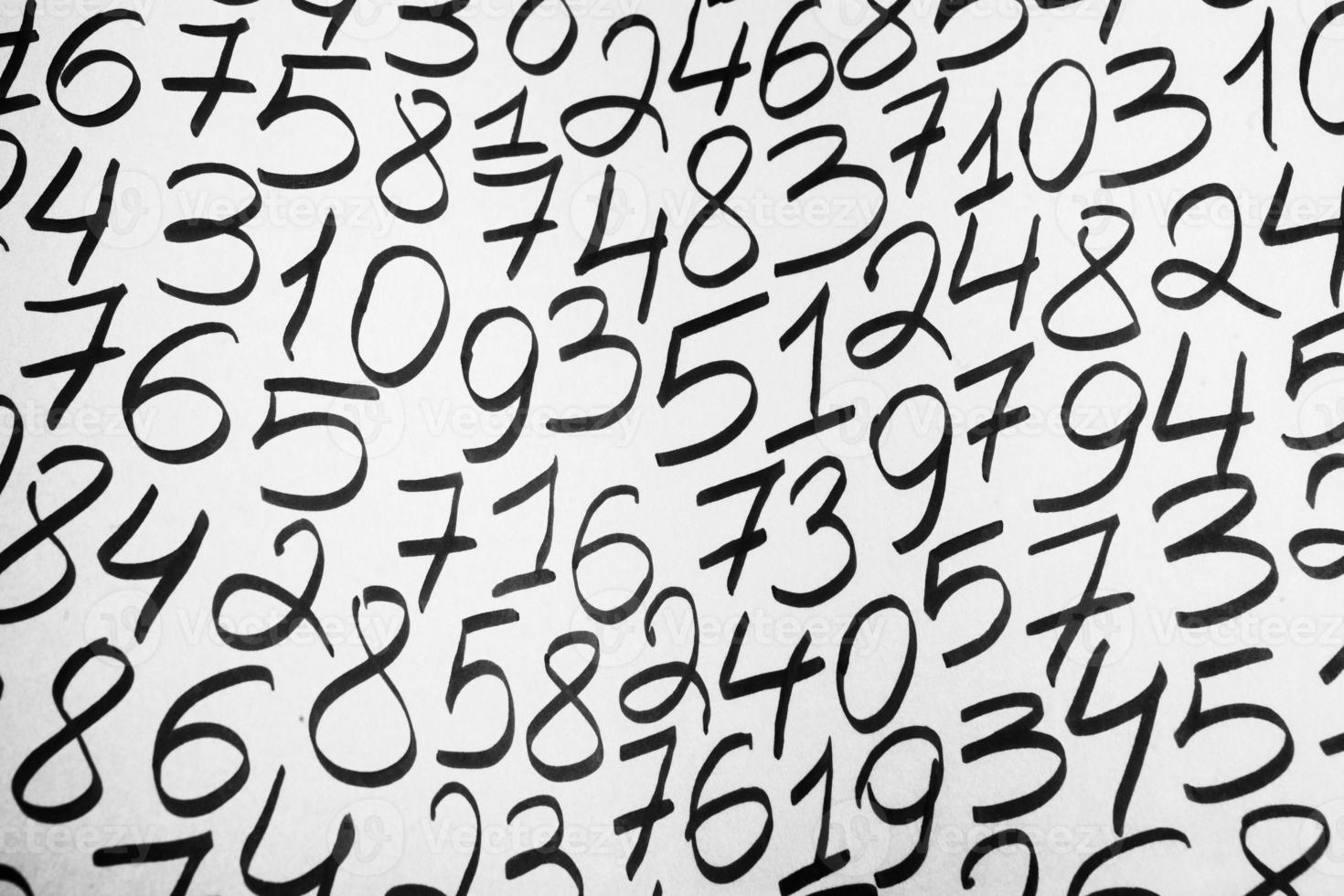 Numbers texture abstraction. Global economy crisis concept. Finance data or education concept. photo