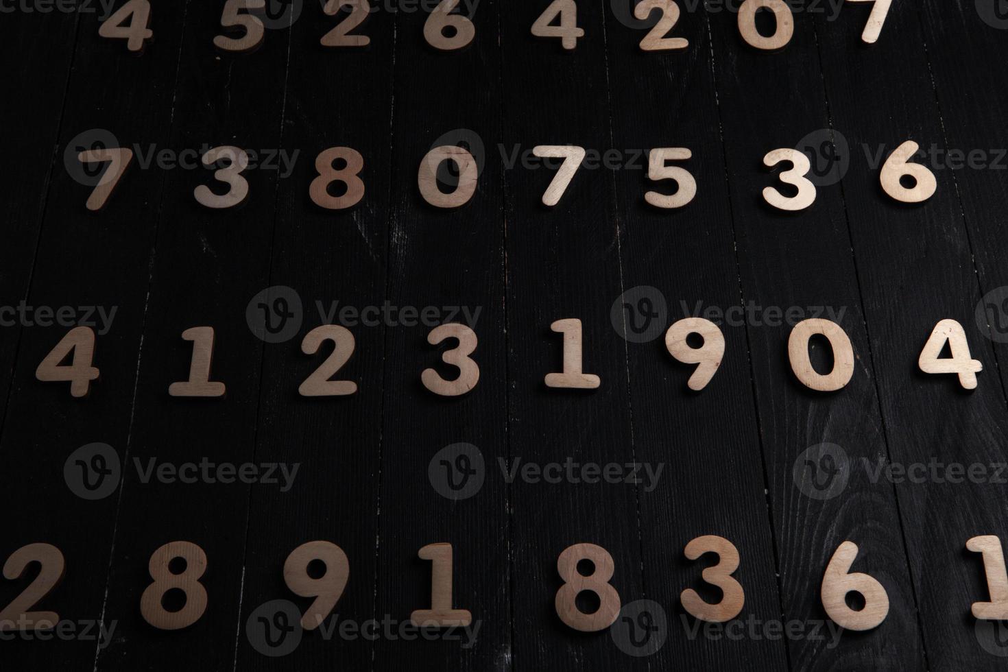 Numbers texture abstraction. Global economy crisis concept. Finance data or education concept. photo