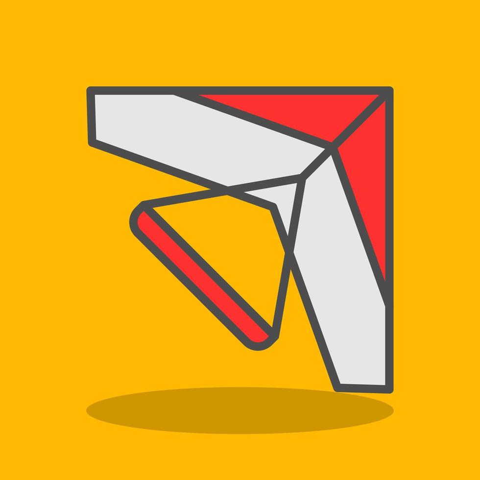 Glider Vector Icon Design
