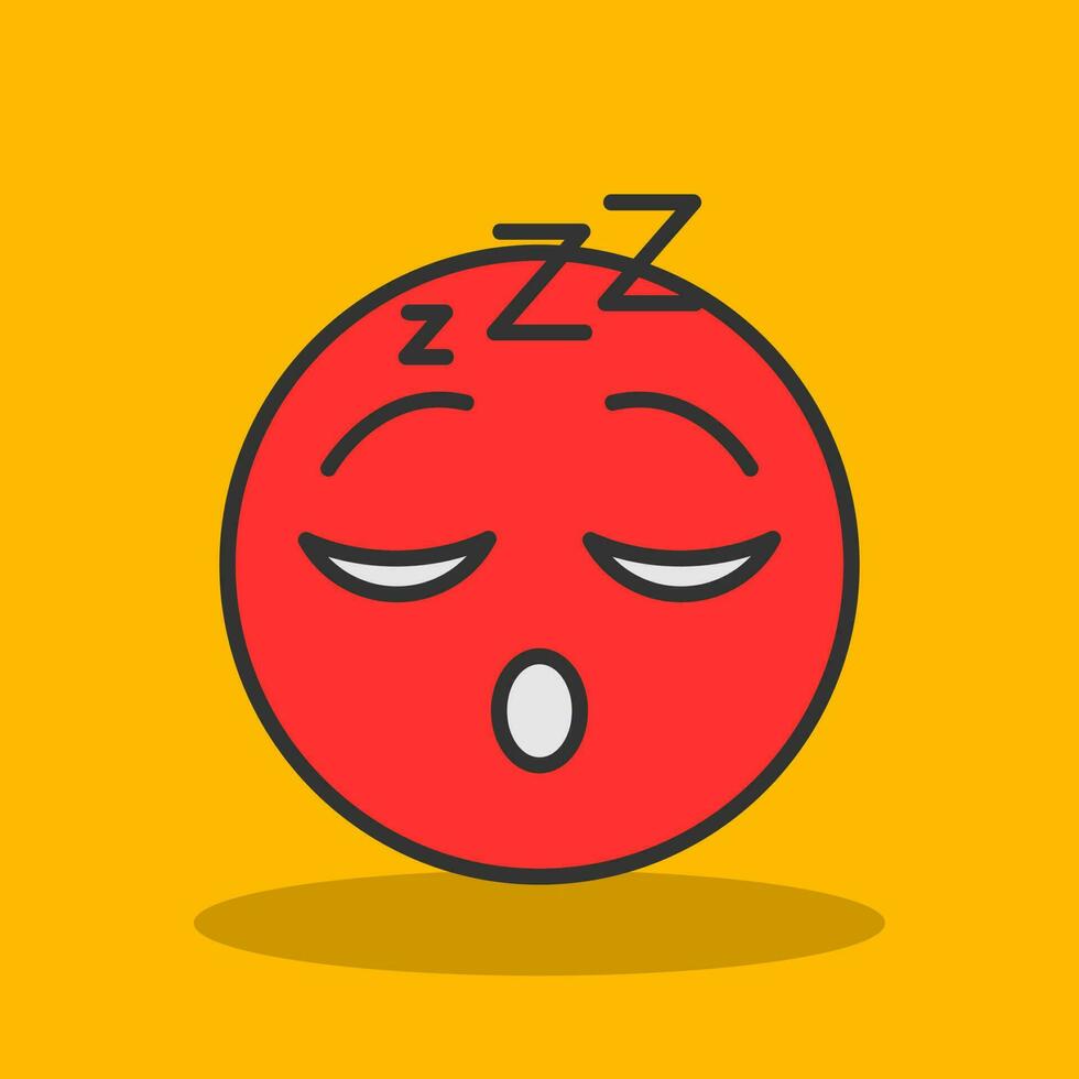 Sleeping Face Vector Icon Design