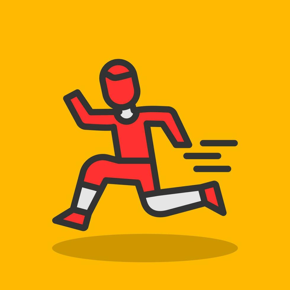 diseño de icono de vector de atletismo