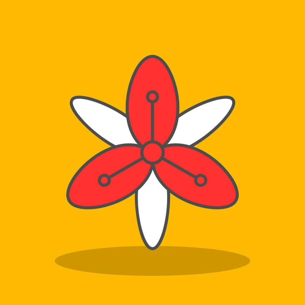 Tiger Lily Vector Icon Design