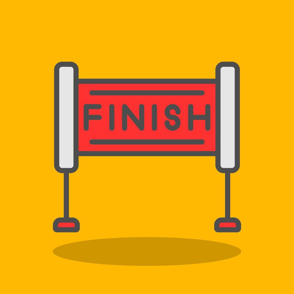 Finish Line Vector Icon Design