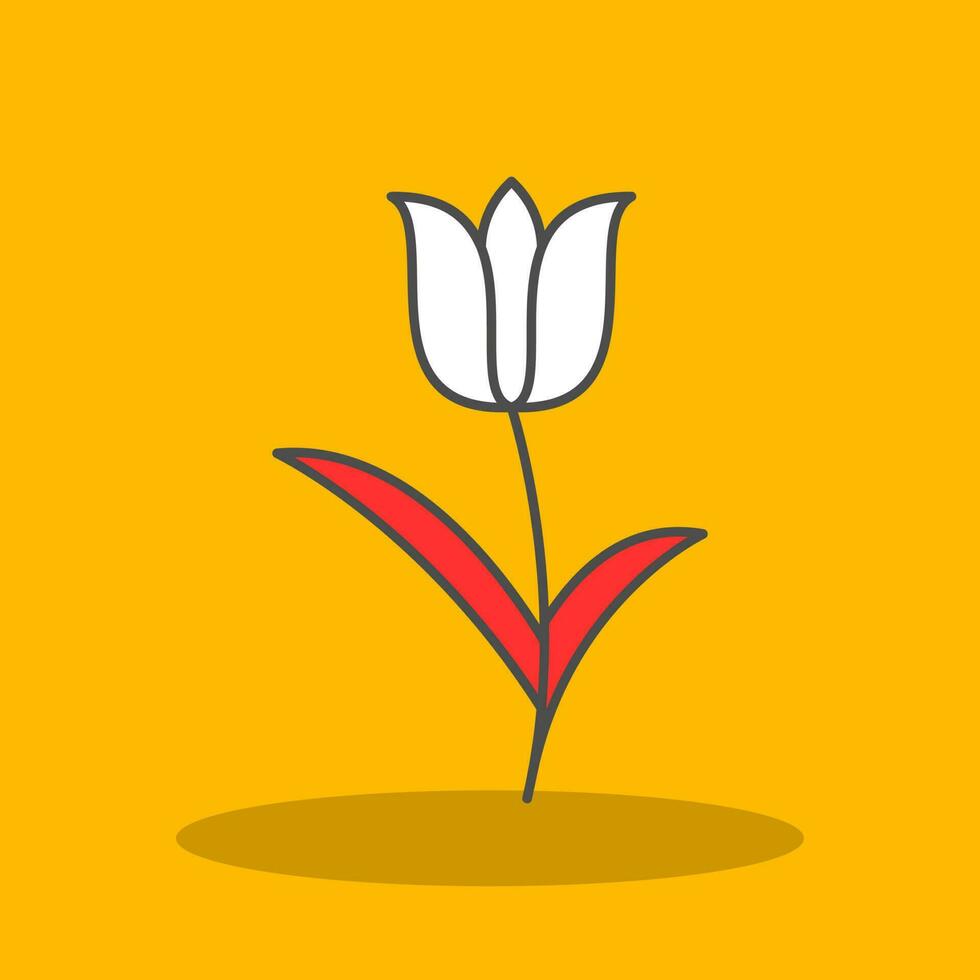 diseño de icono de vector de tulipán