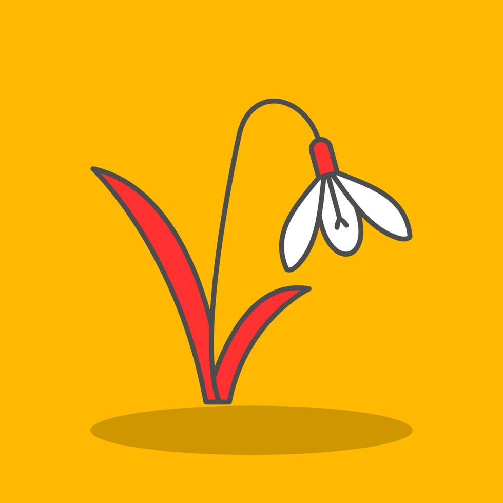 Snowdrop Vector Icon Design