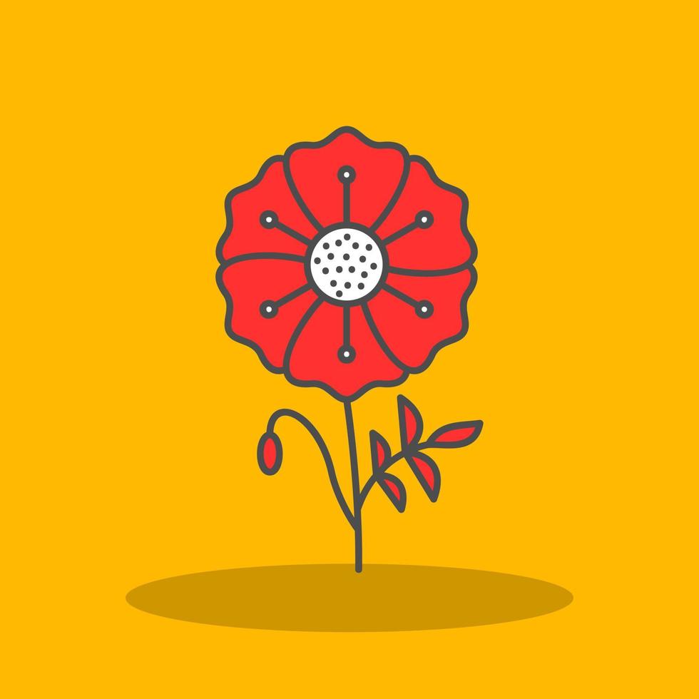 Poppy Vector Icon Design